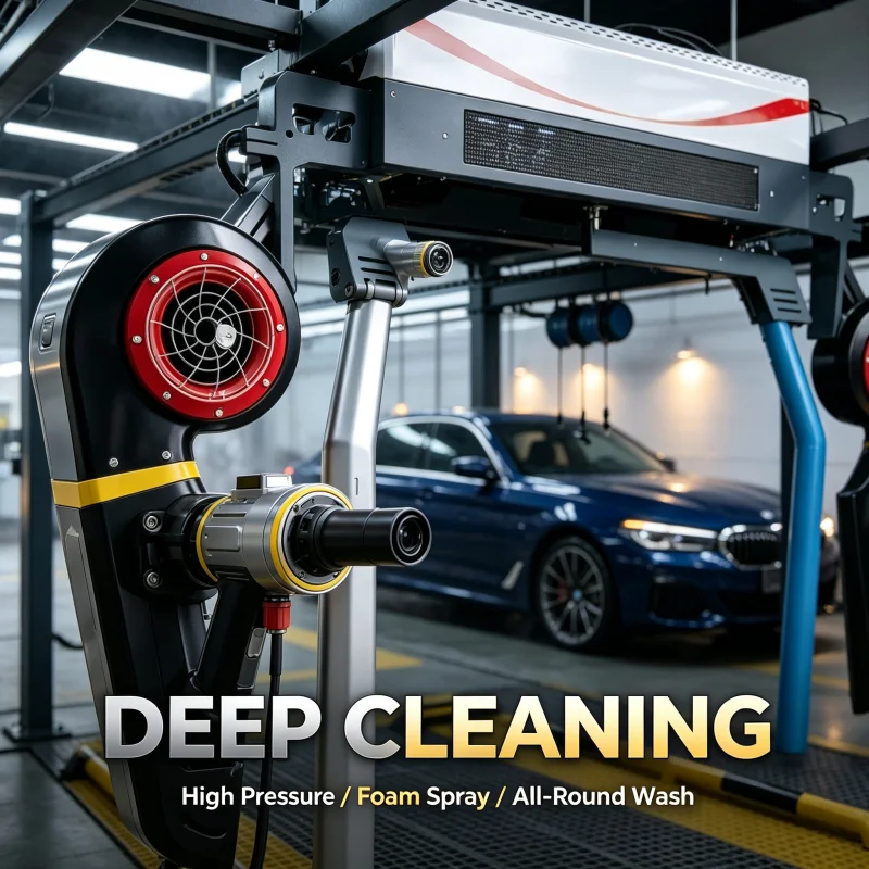 Premium 360 Automatic Car Wash Equipment Featuring Smart 360 Degree Rotating Arm Touchless Car Wash Machine Factory Price