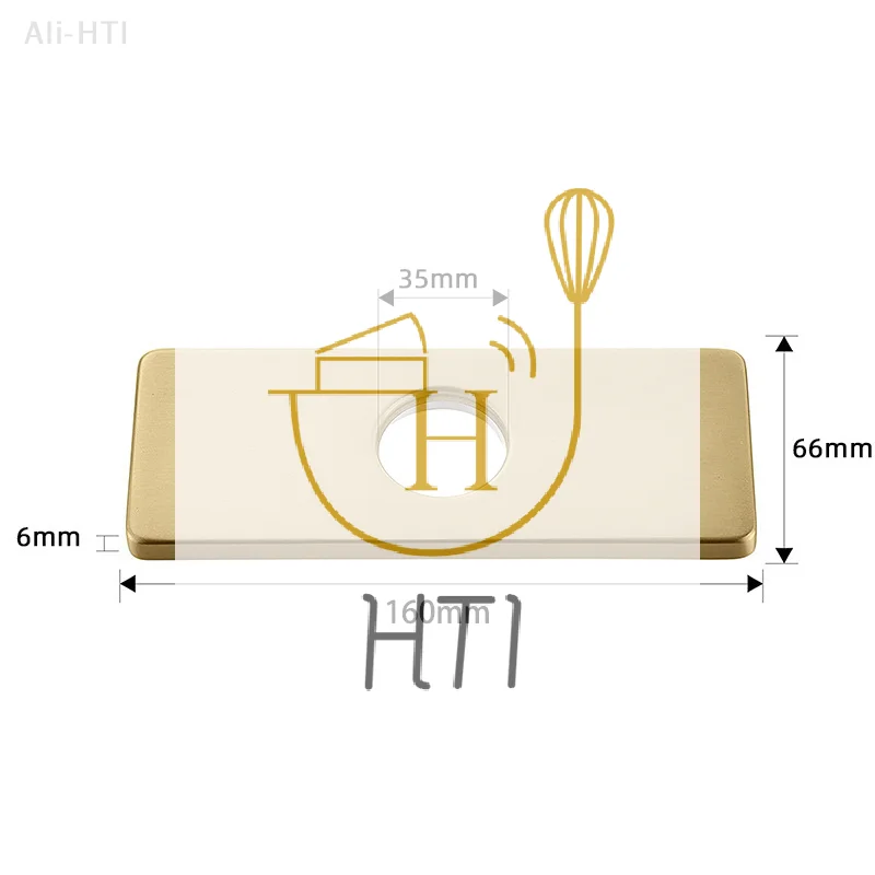 

6/10 дюймов раковина для ванной комнаты, неиспользованная монтажная накладка 304, аксессуары для смесителя для ванной комнаты, крышка отверстия, палубная пластина