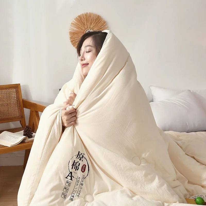 JFLEGAL  Lightweight Soybean Fiber Summer Quilt Breathable Cool Comforter for Air Conditioning Room