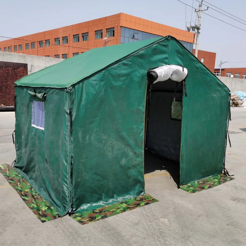 

Construction site disaster relief canvas emergency command civilian outdoor thickened warm rain-proof living tent