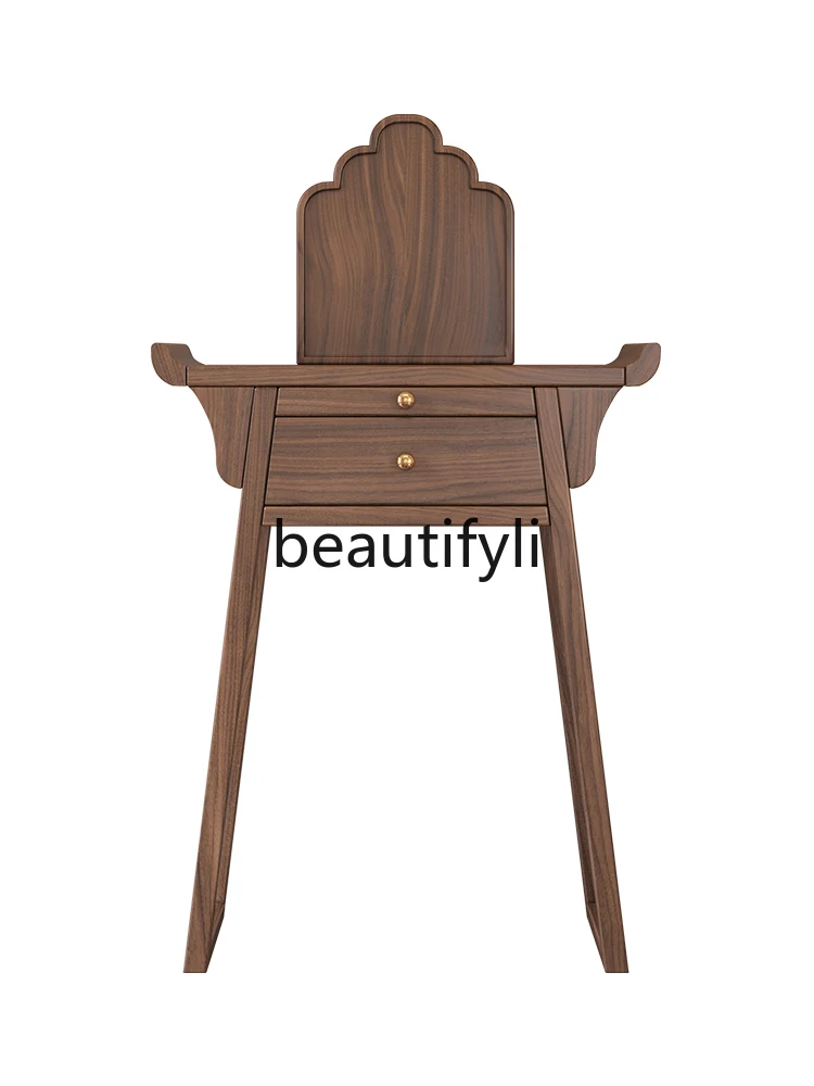 

Black walnut solid wood small table, living room incense table, modern new Chinese simple incense case