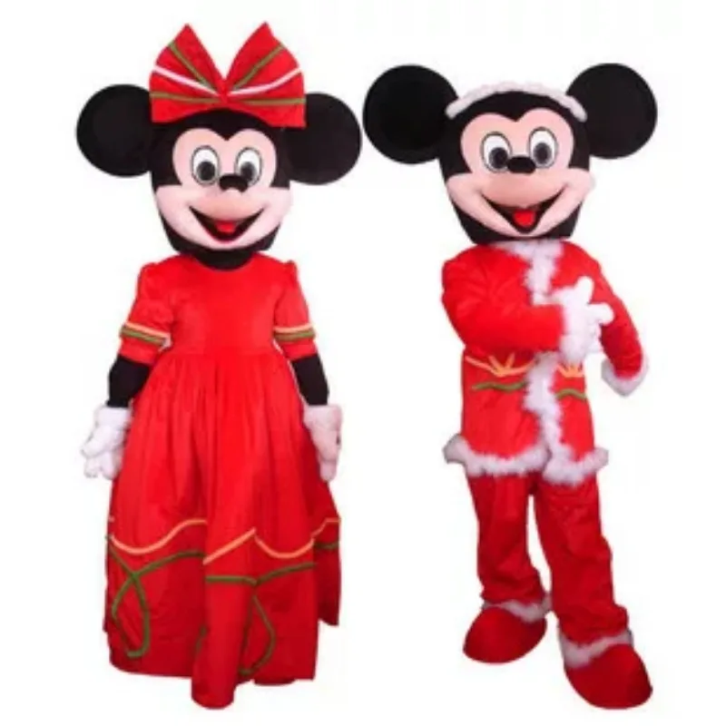 Disfraz de Minnie Mouse de Disney, Vestido Rojo, Disfraz de Mascota para Adultos, Traje de Muñeca Mickey para Halloween, Cosplay, Eventos