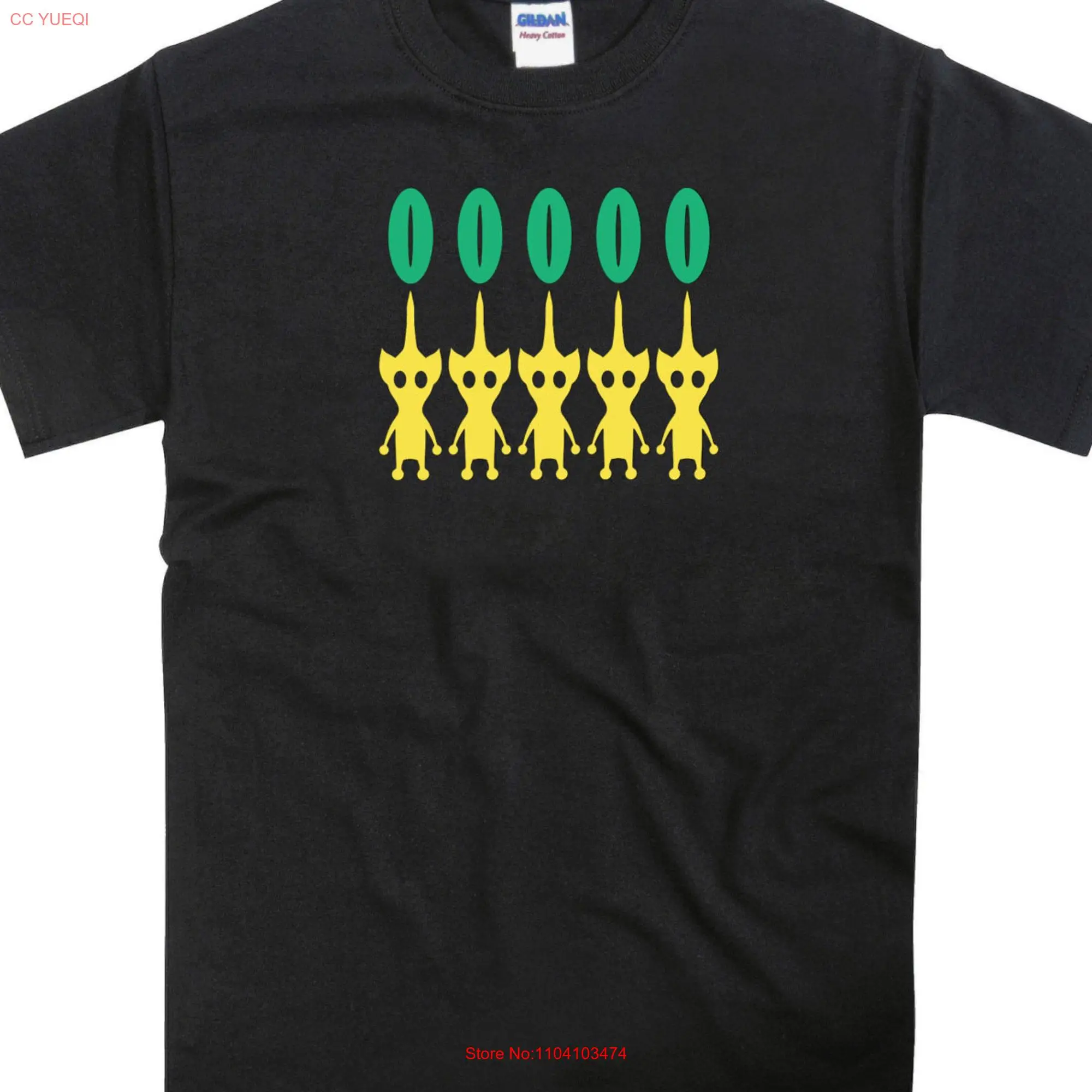 Yellow Pikmin Inspired T Shirt long or short sleeves