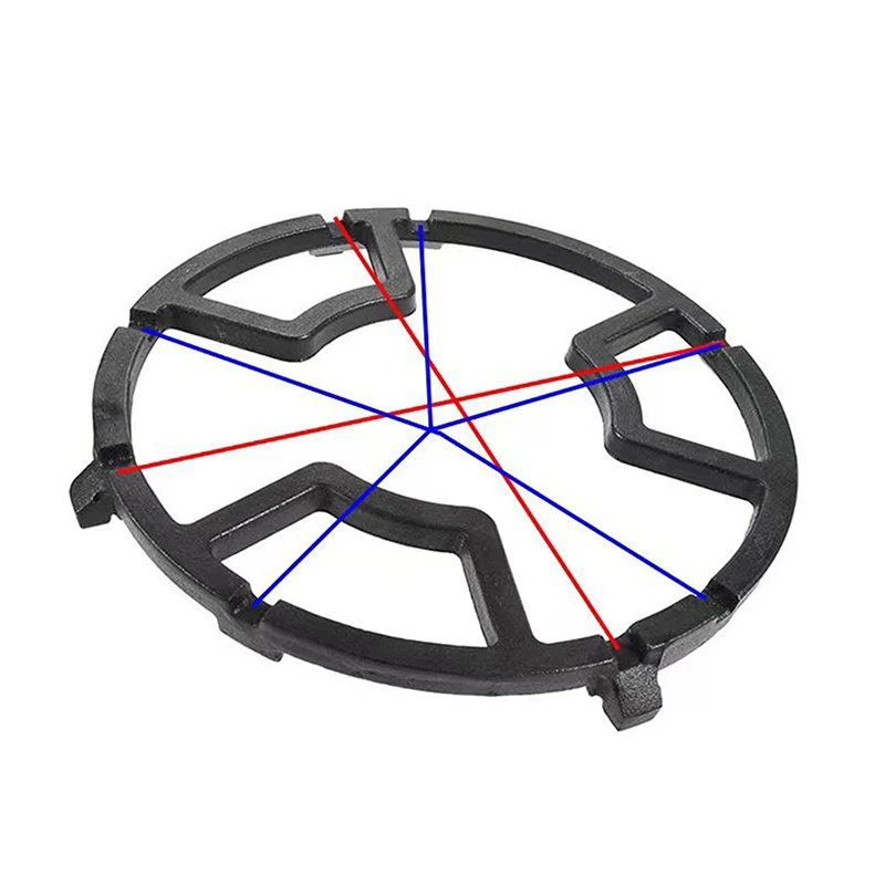 Non Slip Gas Burner Reducer Ring, Iron Wok Support Grate for Universal Gas Stove Cooktop