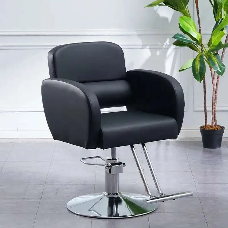 

Barber Chair Pump Hydraulic Chairs For Beauty Salon Simple Free Shipping Professionals Saloon Multifunctional Wheel Hairdressing