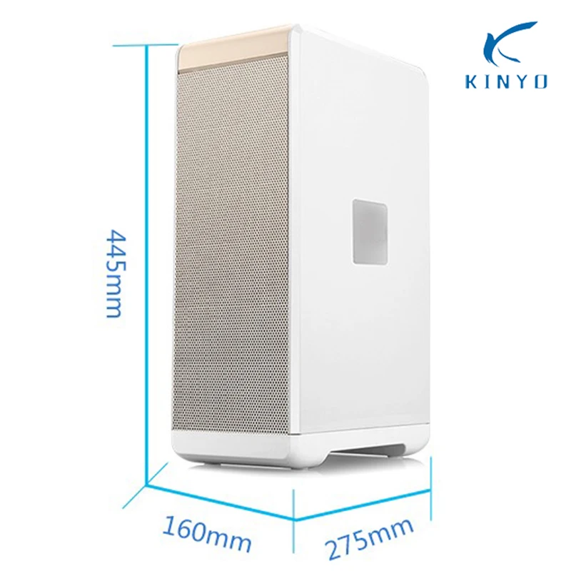 Original KINYO Esp Air Purifier for Home Large Room Metal Cover Ionic Air Purifiers with Washable Filter for Allergies Pet Smoke