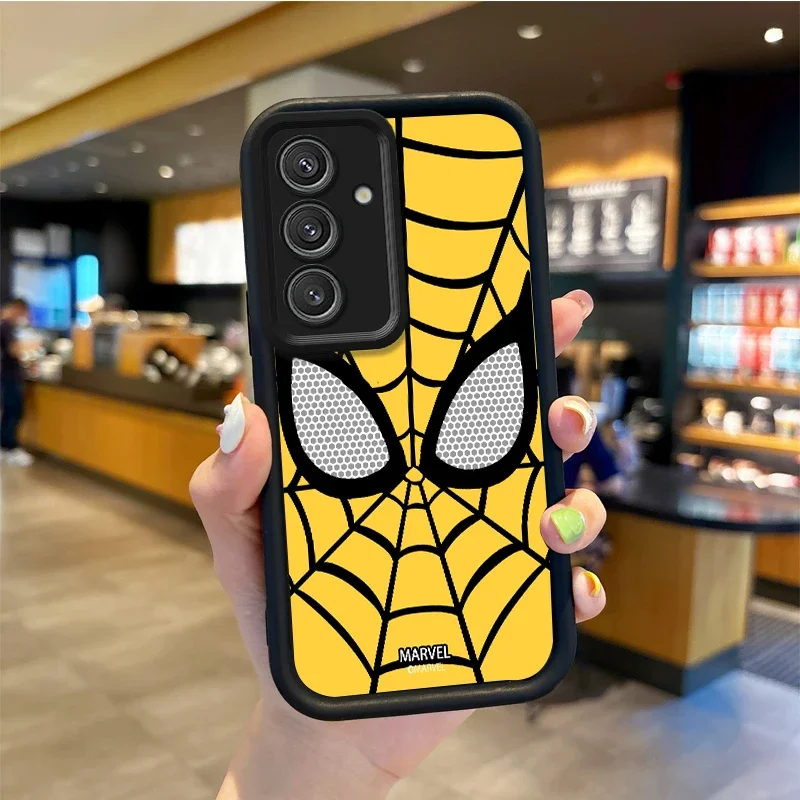 Cartoon Marvel Spider-Man Phone Case For Samsung Galaxy A35 A34 A33 A32 5G A31 A30 A24 A23 A22 A13 A12 A05 Dustproof Phone Case