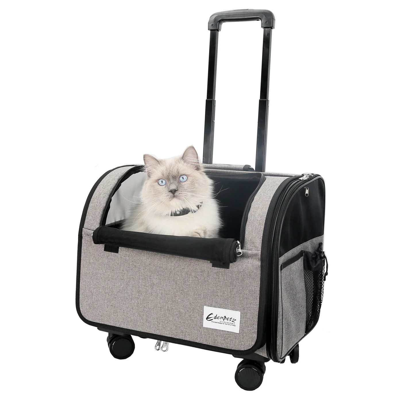 Pet Dog Cat Trolley 4 Universal Wheels Pet Stroller Animal Travel House Suitcase Pet Wheel Carrier