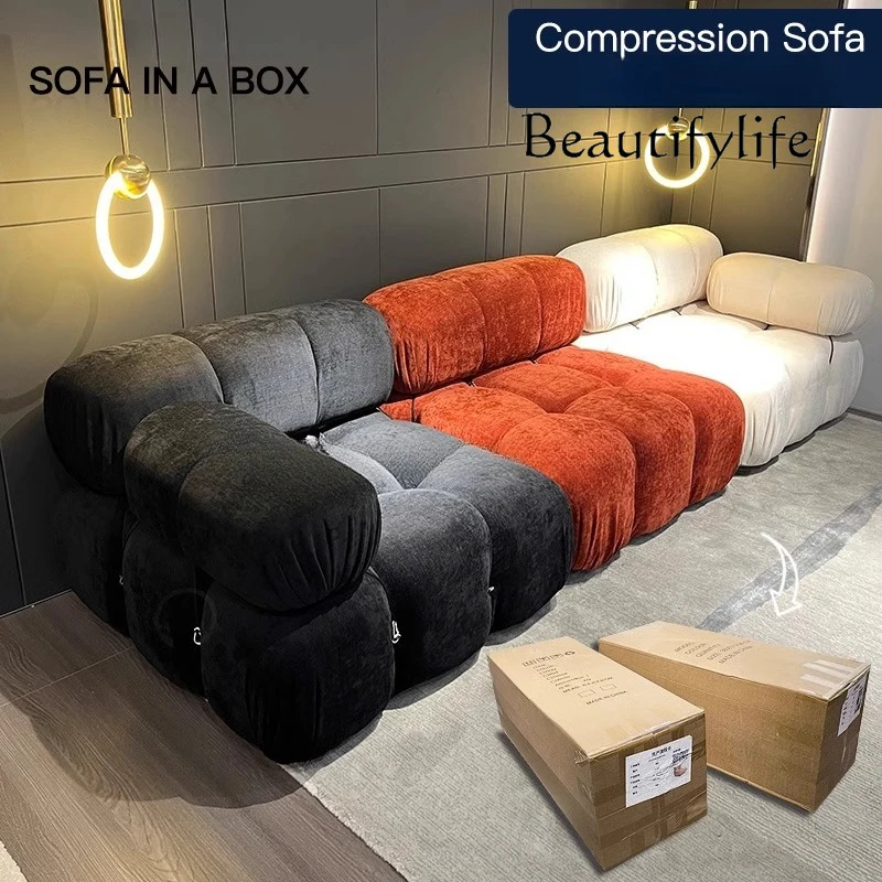 

S Italian Living Room Sofas Sectional Designer 2025 Accent Modular Couch Compressed Boneless Small Sofa Wohnzimmer Furniture