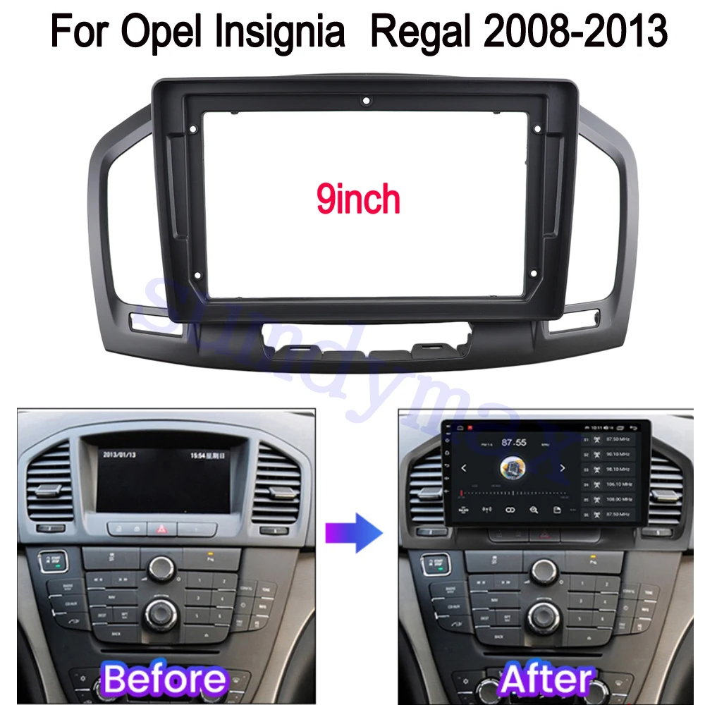 

9 INCH Car Radio Fascia for Opel Insignia Buick Regal 2008-2013 Stereo Panel Dashboard Installation Trim Kit DVD Frame Bezel