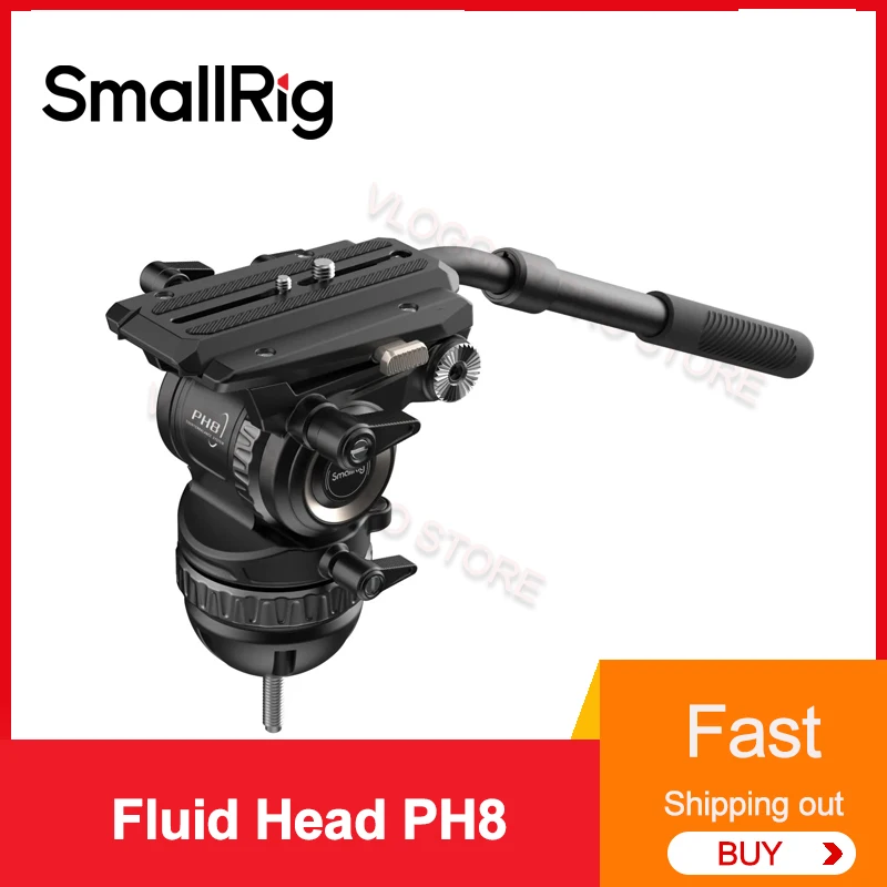 Smallrig 4287 PH8 Professional Dynamic Balance Hydraulic Fluid Head With Large Load-bearing Video Panoramic Damping Rocker