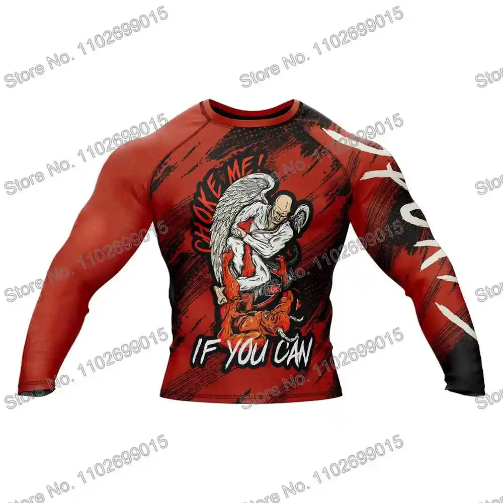 Celestial Hold Rash Guard Diving T-Shirt Tight Long Sleeve BJJ MMA Swimwear Men Surf Clothing Beach Floatsuit Women GYM Tops