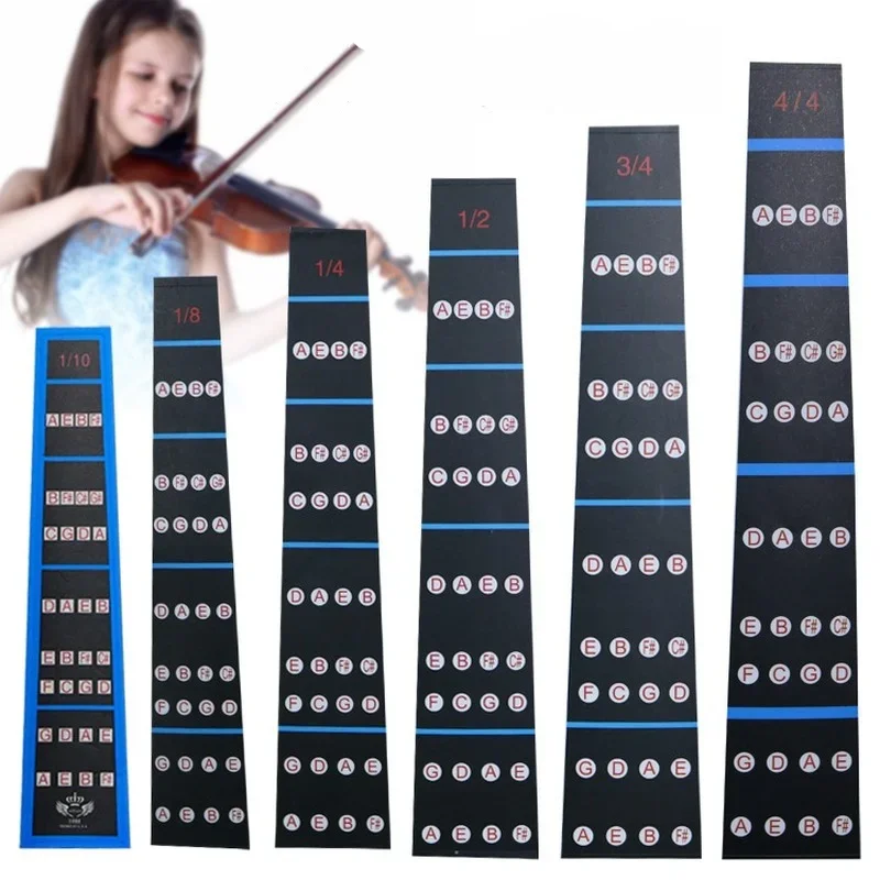 1Pcs Fingerboard Stickers for Violin Pitch Position Stickers Glue-free Finger Stickers Practice Trainer Scale Accessories