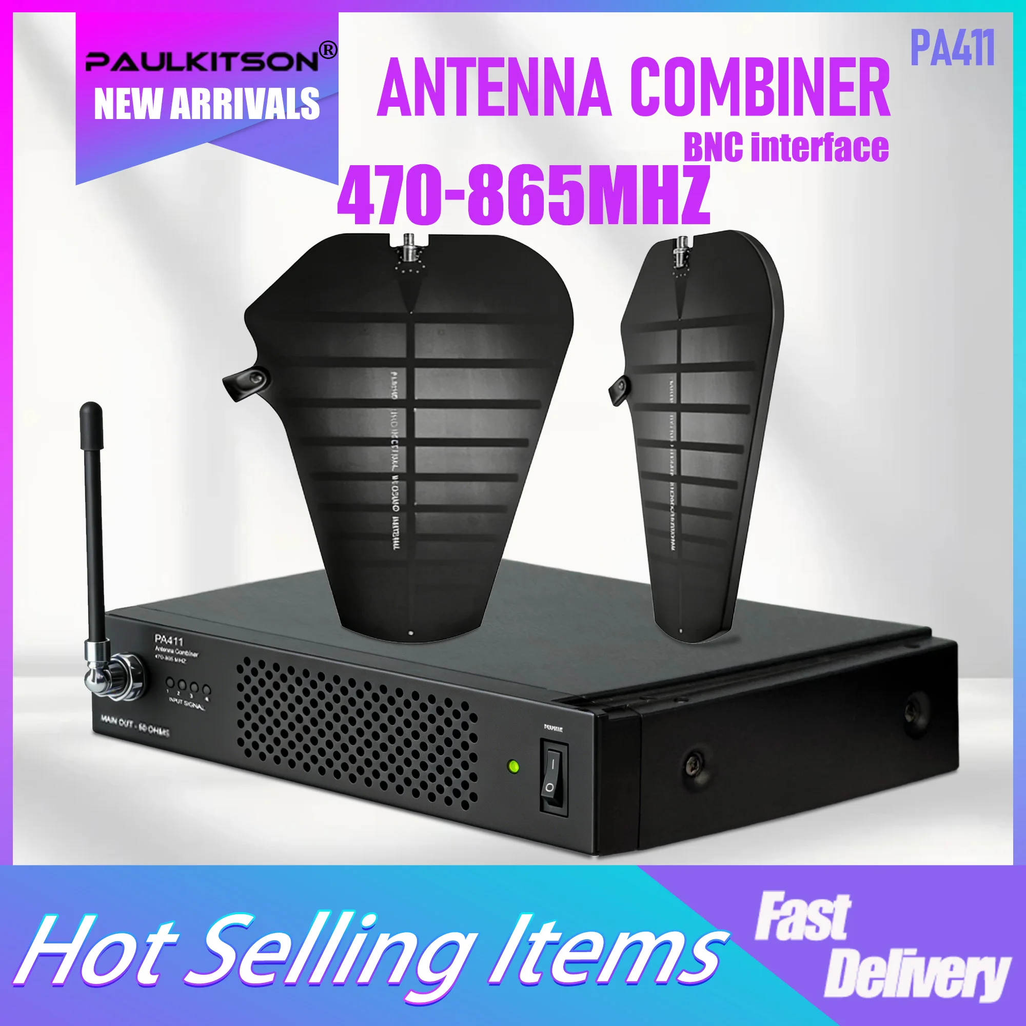 Combinador de antenas PA411, sistema de distribución de antenas UHF PA805 para monitoreo inalámbrico en el oído, compatible con todos los sistemas de monitoreo inalámbrico PSM300 PSM900