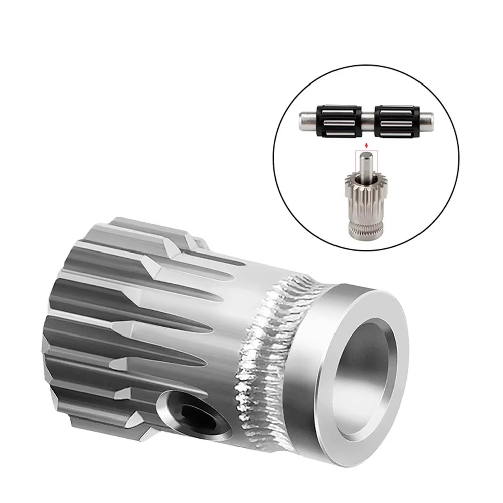 1Set Hardened Dual Drive Gears Kit for Bowden Direct Extruder 1.75mm for Ender 3 CR10 MK8 3D Printers Accessories 3:1 Speed Rate