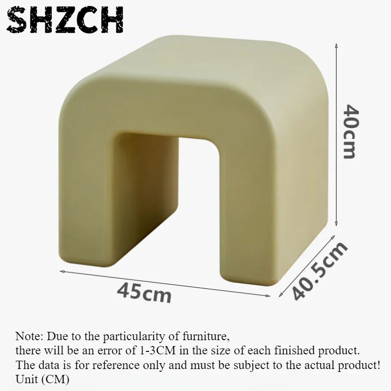 Household Small Stool Plastic Chair Coffee Table Side Shoe Changing Ottomans Simple Modern Living Room Balcony Bedroom Low Stool