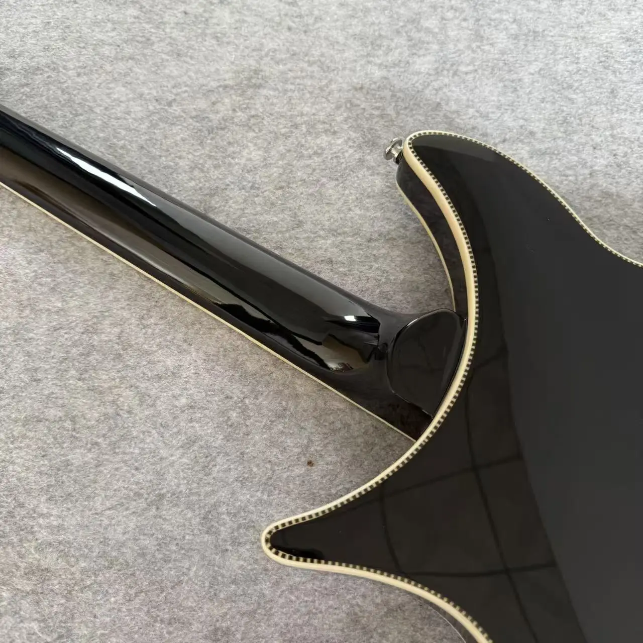 Factory direct sale, H-H-H electric guitar, black finish, 21 frets, solid wood body & neck, local warehouse, shipping included view 6