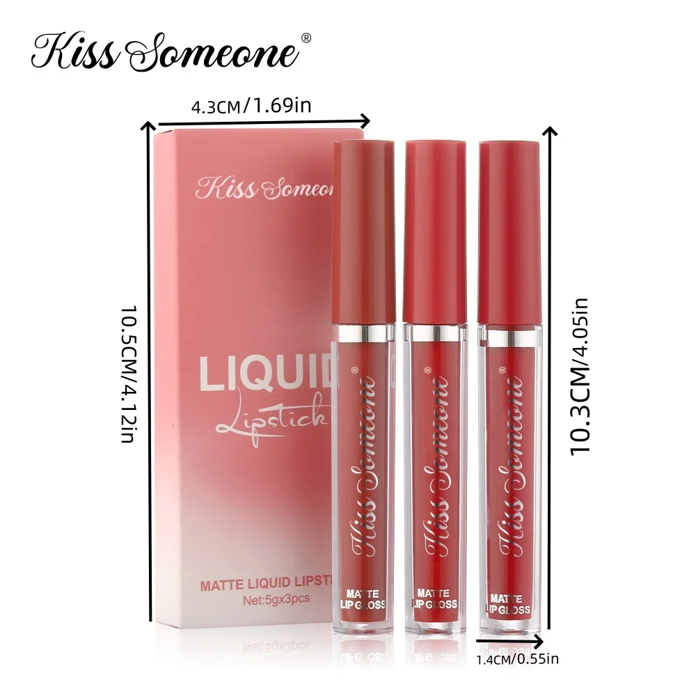 Juego de lápiz labial: brillo de labios hidratante y sin secado de larga duración y a prueba de manchas para mujeres, acabado natural con tonos ricos, nutritivo