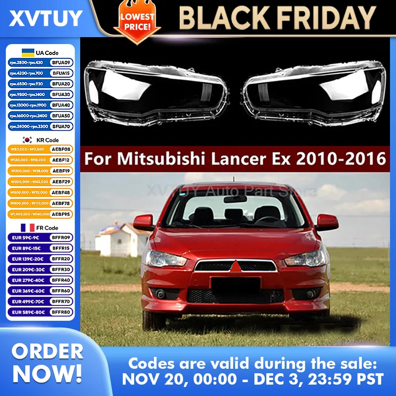 

Крышка фары для Mitsubishi Lancer Ex 2010-2016, прозрачный светильник, маска, лампа в сборе, прочные аксессуары высокой четкости
