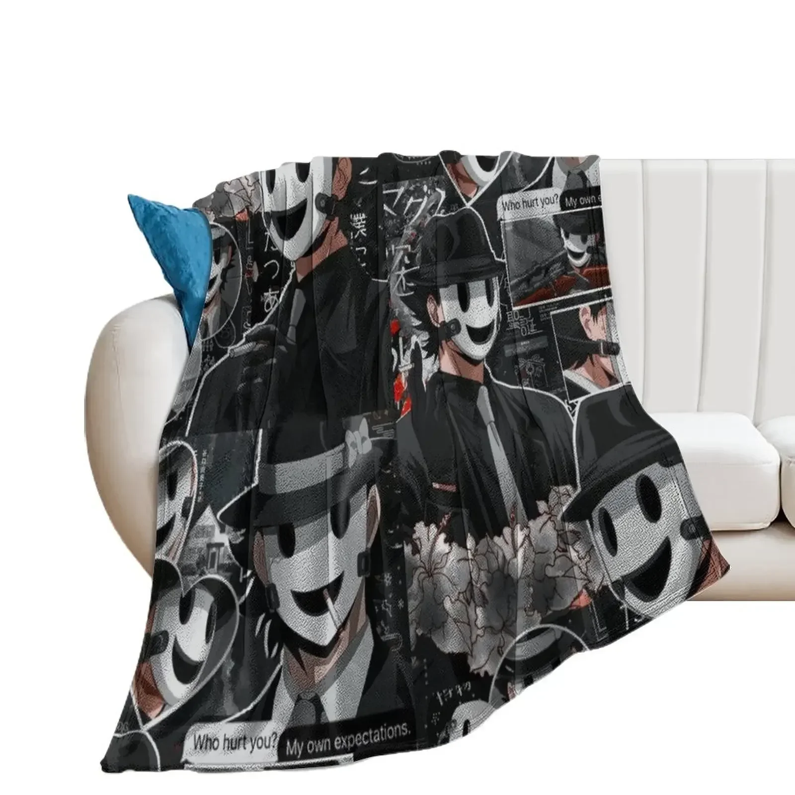 Sniper Mask Tenkuu Shinpan Throw Blanket Summer For Sofa Thin Soft Decorative Sofas Blankets