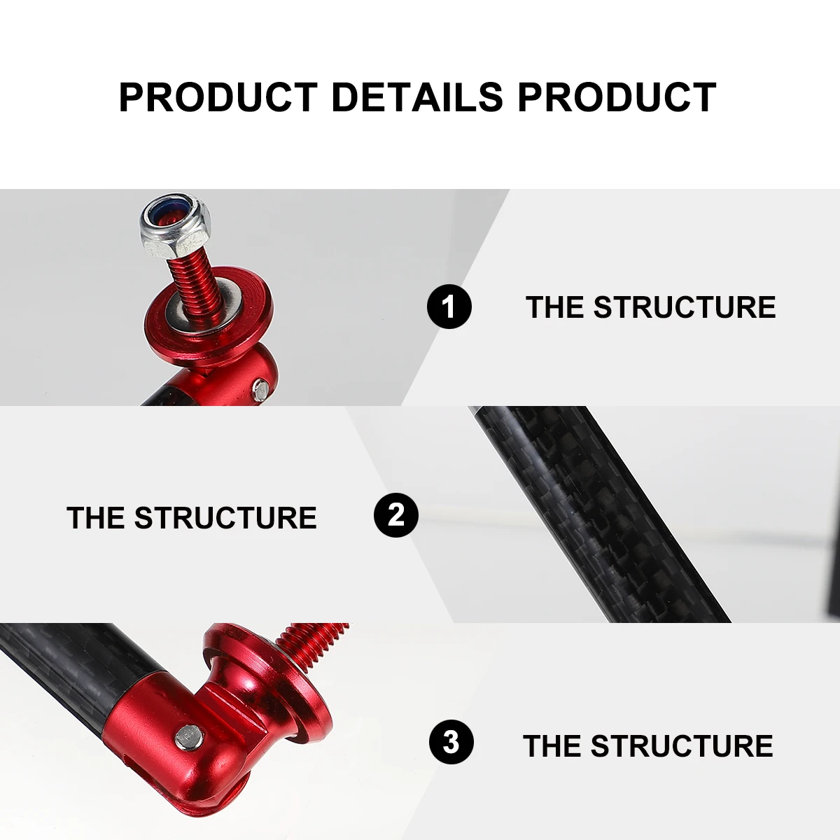 

Universal Car Bumper Bar Adjustable Strut Support Bracket Lightweight Aluminum Alloy Protector Rod For Auto Body Reinforcement