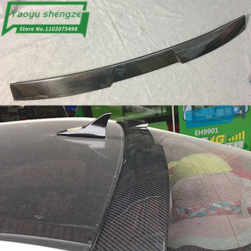 For Toyota Camry Spoiler 2012-2016 Camry  Spoiler with Light High Quality Carbon Fiber Material Car Rear Spoiler