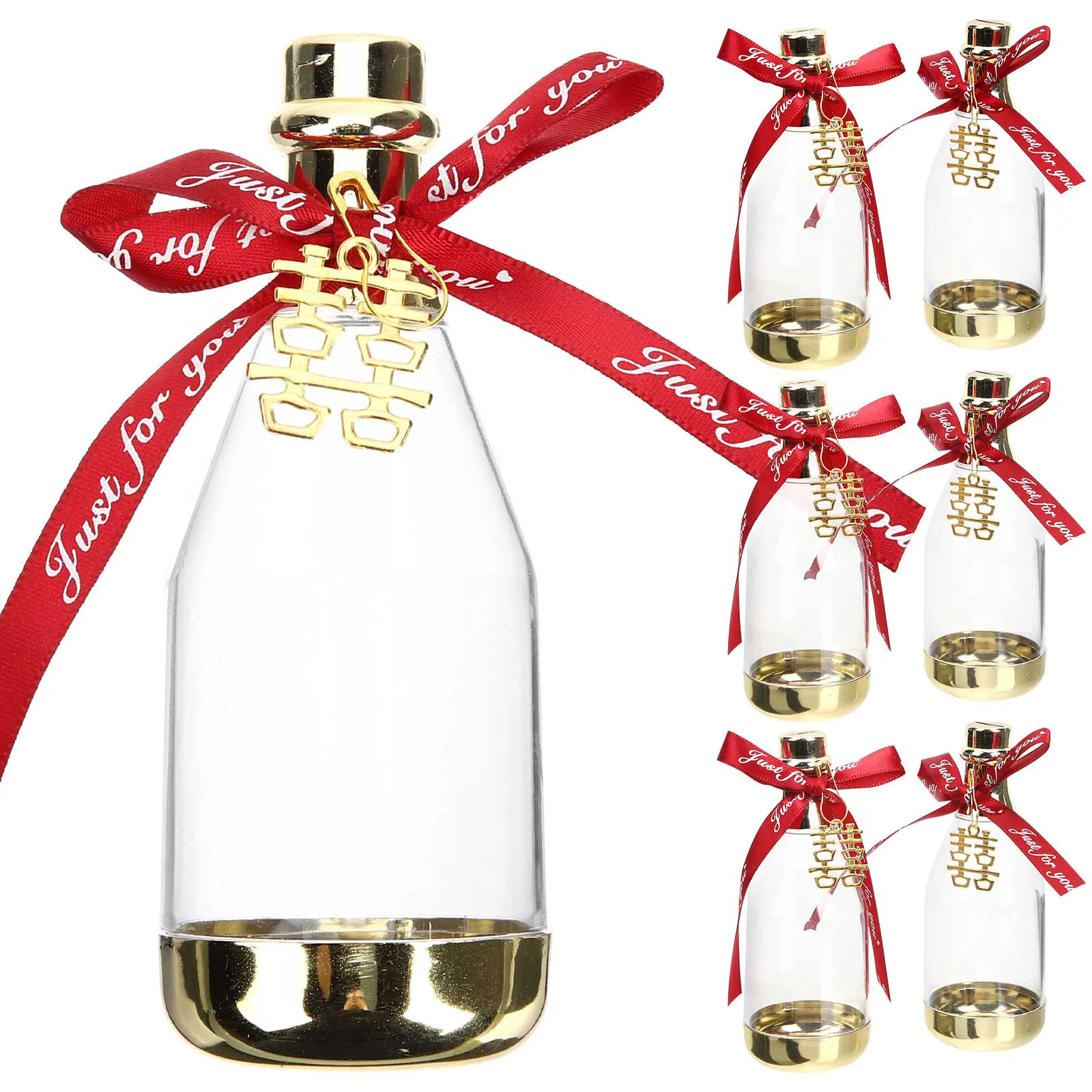

12 Pcs Plastic Boxes Bottles Wedding Party Favors Shape Bulk Mini Treats Snacks Packaging Container