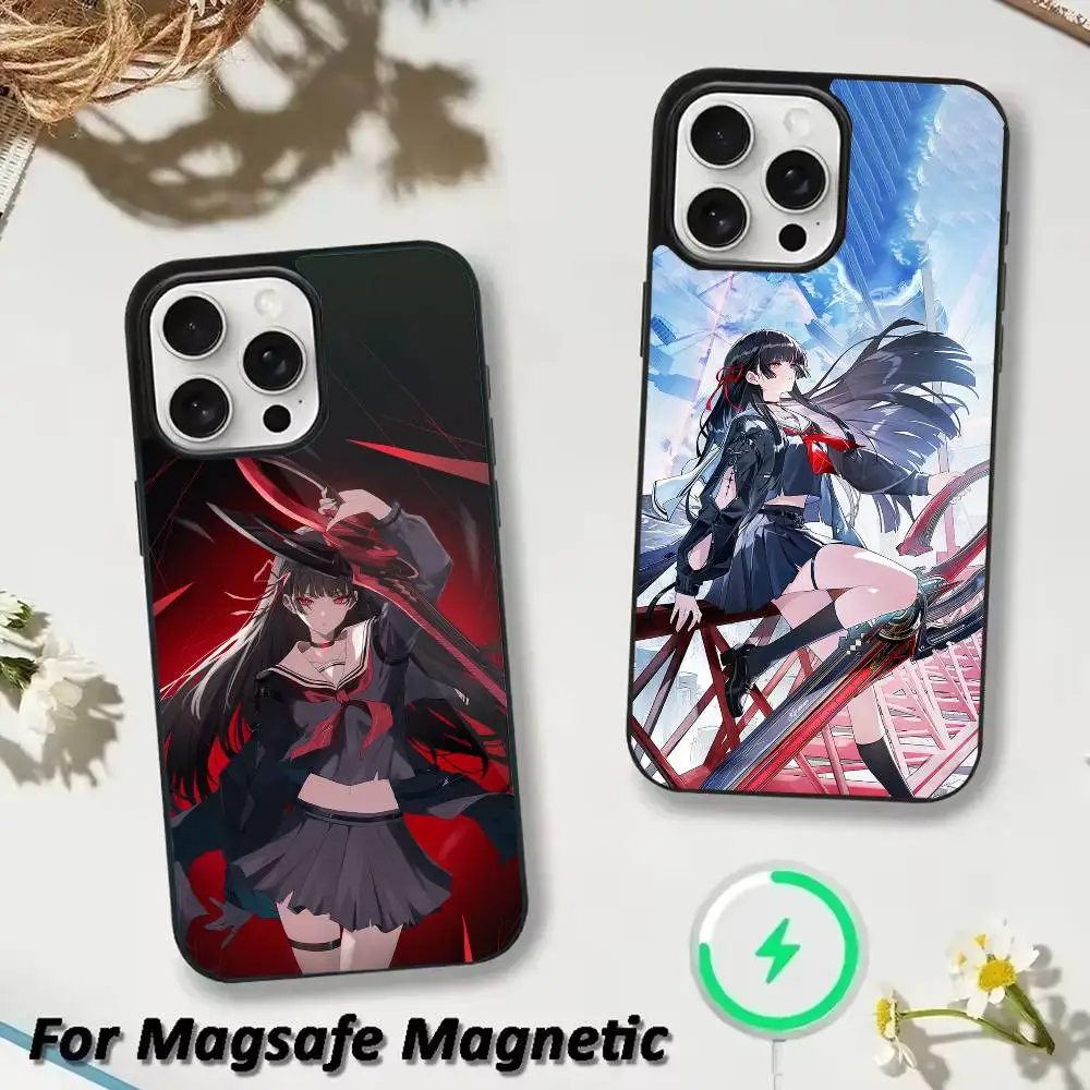 

wuthering waves C-Chisa Phone Case For iPhone 17,16,15,14,13,12,Plus,Pro,Max For Magsafe Magnetic Wireless Charge