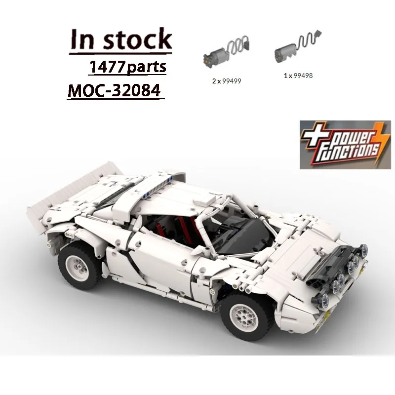 MOC-32084 White New Sports Iconic Supercar Building Blocks Toy Gift 1477 Parts Boys Children's Birthday Christmas Toy Gift