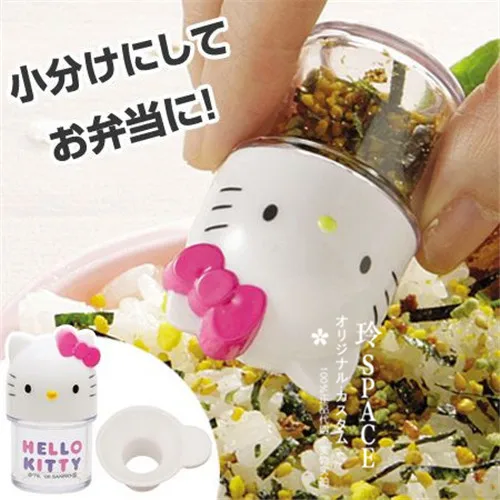 Sanrio Hallo Kitty Plastiks auce Gewürz behälter Flasche Küchen zubehör Salz Pfeffer Shaker Set