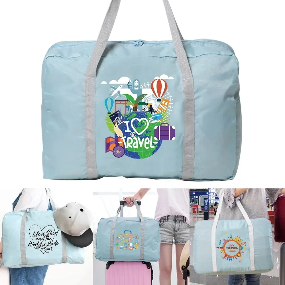 New Travel Bag Unisex Foldable Duffle Bag Large Capacity Portable Luggage Bag Fashion Travel Series Multifunctional Storage Bags