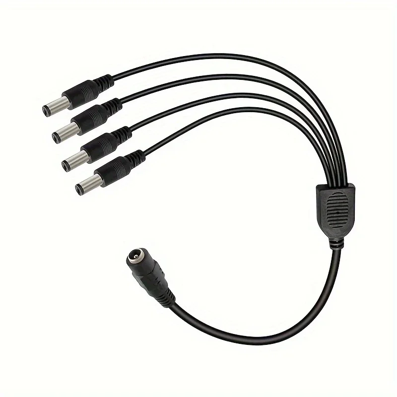 12V DC Power Splitter Cable 1 Female to 2 4 8 Male CCTV Camera Cable CCTV Accessories Power Supply Adapter 2.1*5.5mm Plug