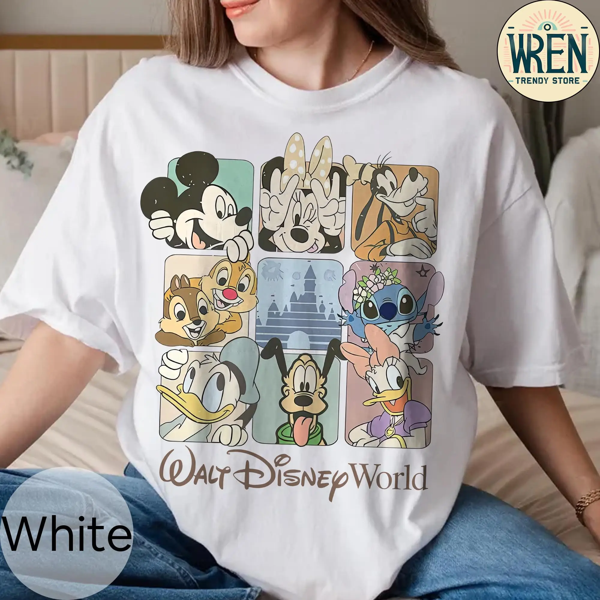 Retro Walt Disney World Comfort Collar Shirt, Retro Disney World Shirt, Mickey and Friends Shirt, Disney 2025 Travel T-shirt