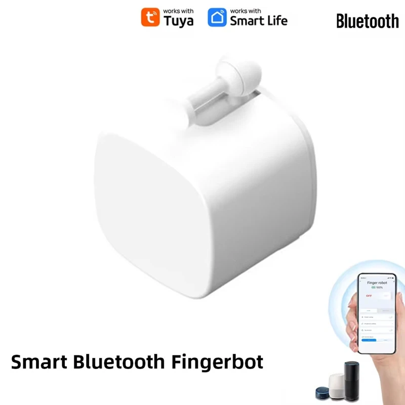 Tuya Bluetooth Finger Robot Switch Button Pusher Smart Life APP Fingerbot Arms Wireless Switch Fingerbot APP Control