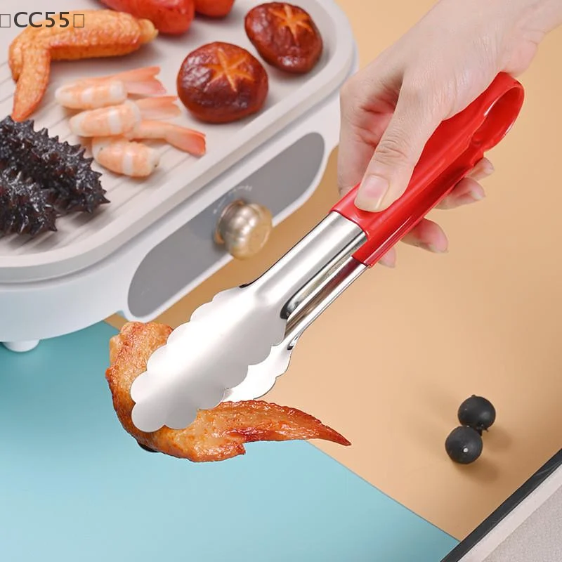 〔CC55〕9/12/14inch Stainless Steel Food Clip Kitchen Restaurant Baking Bread Clip Multifunctional Barbecue Clip Steak Clip