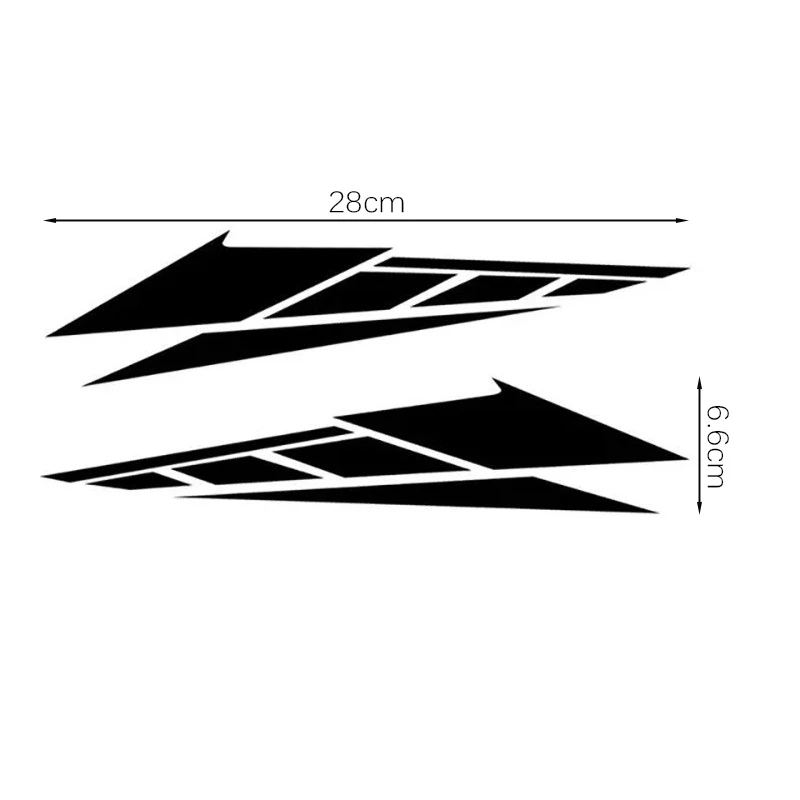 Autocollants de boîte de queue de moto, autocollants décoratifs, multicolore, anti-rayures, étanche, modification, ornement, 1 paire