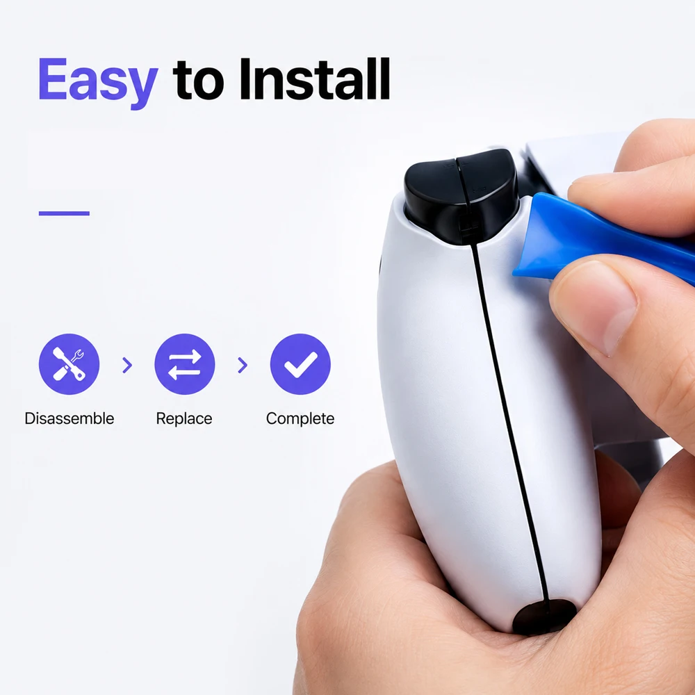 Zestaw zamiennych przycisków spustów L1 R1 L2 R2 do kontrolera PS5 BDM-010 020 030 040 050, części zamienne do naprawy, akcesoria DIY — zdjęcie produktu 2