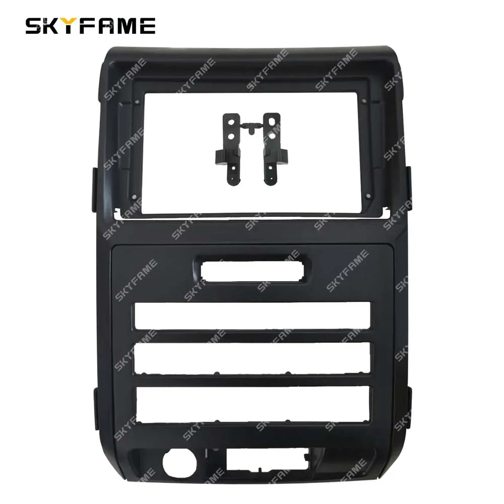 SKYFAME Car Frame Fascia Adapter Canbus Box Decoder Android Radio Dash Fitting Panel Kit For Ford F150 Rapto P415