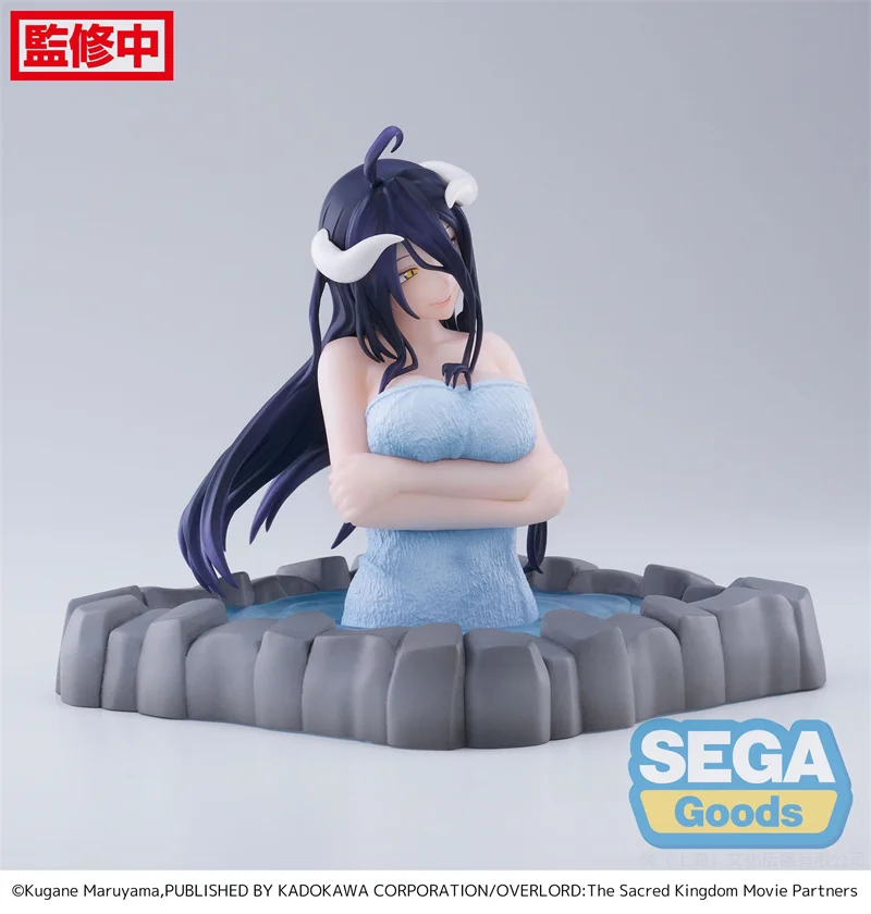 Em estoque SEGA OVERLORD Hot Spring Albedo Private Banheiro Ver. Brinquedo de coleção de modelo de figuras de ação de anime em PVC