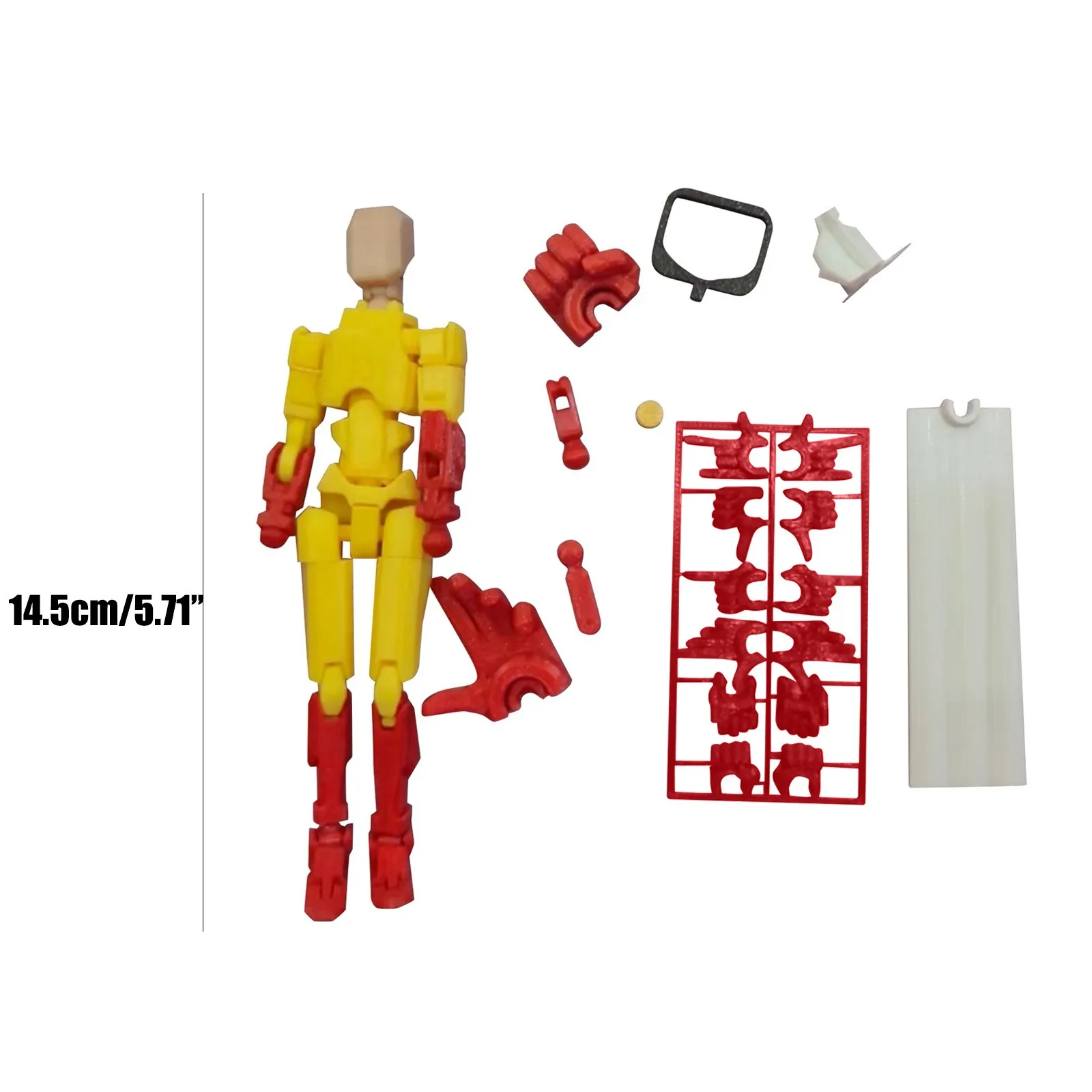 3D Printed 13-Joint Movable 3rd Generation Dummy Doll DIY Full-Body Stress Relief Toy Display Figure 2026 Trending Muñeco Dummy