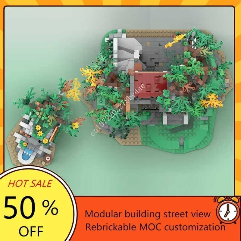 1751PCS MOC Medieval Castle The Secret Inn Forest Castle Custom Puzzles Technology  DIY Creative Educational Assembly Toys Gift
