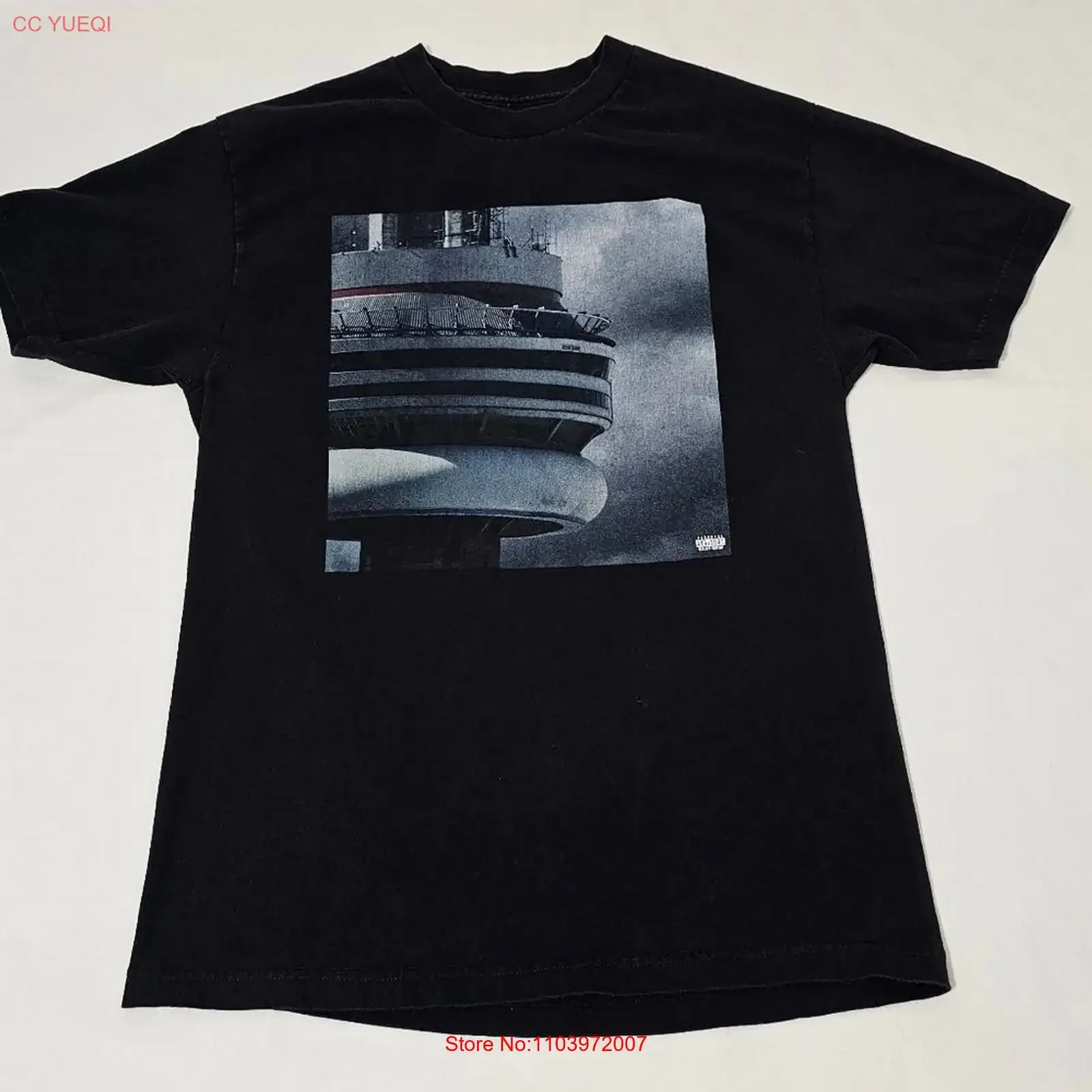 Мужская черная футболка Drake Summer Sixteen 16 Tours Views, размер M, от Alstyle, винтажная, с эффектом потертости, удобная, универсальная, в стиле стритвир