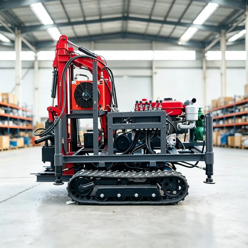 Portable rock drilling machine for water well Petrol Diesel Mini 150M 100M Mini Borehole Drilling Rig for Sale in Nigeria