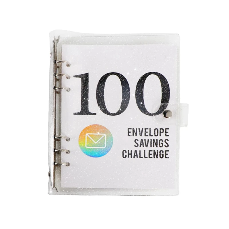 

100 конвертов для экономии денег, папка для вызова на 100 конвертов из искусственной кожи, простой и забавный способ сэкономить B 23,2 х 19,3 х 2,2 см