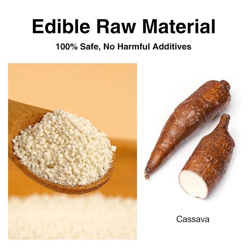 Subscription Service 30-Day Supply Biodegradable Hypoallergenic Cassava Litter Sand for Cats New Clumping Cassava Cat Litter OEM