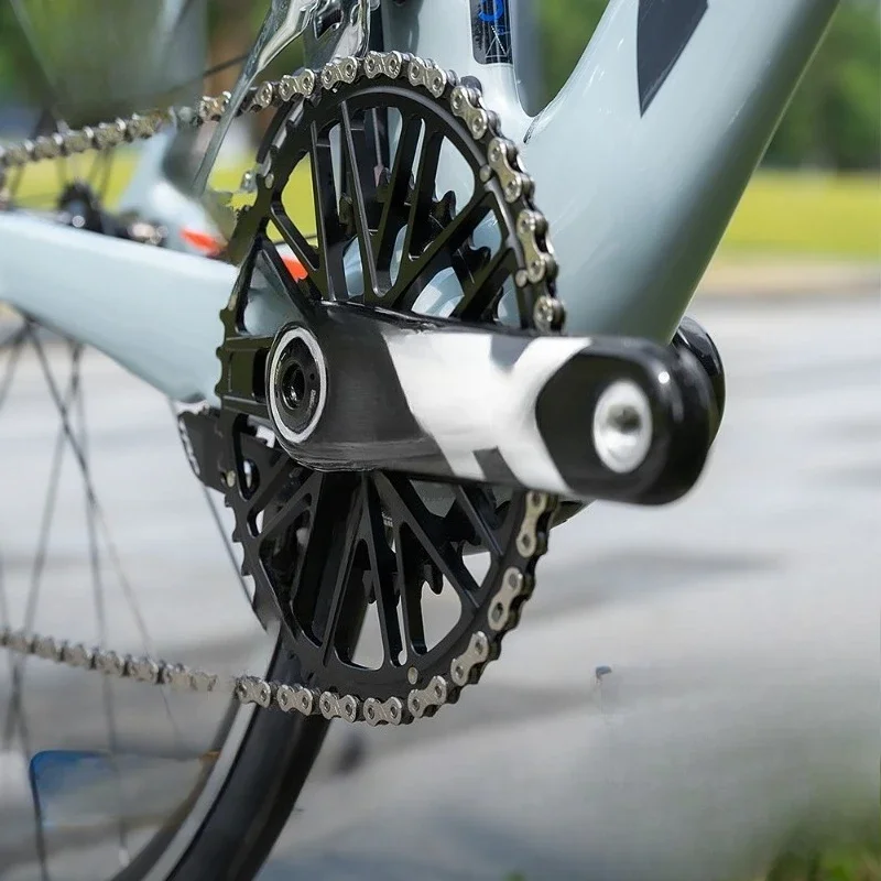 OBMRoad car carbon fiber, crank tooth plate, double plate three nails straight-mounted DUB ultra-lightweight crank hook