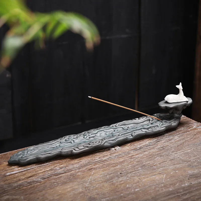 Y Ceramic Stick Incense Holders Sandalwood Agarwood Line Incense Burner Home Interior Study Tea Ceremony Decoration Aromatherapy