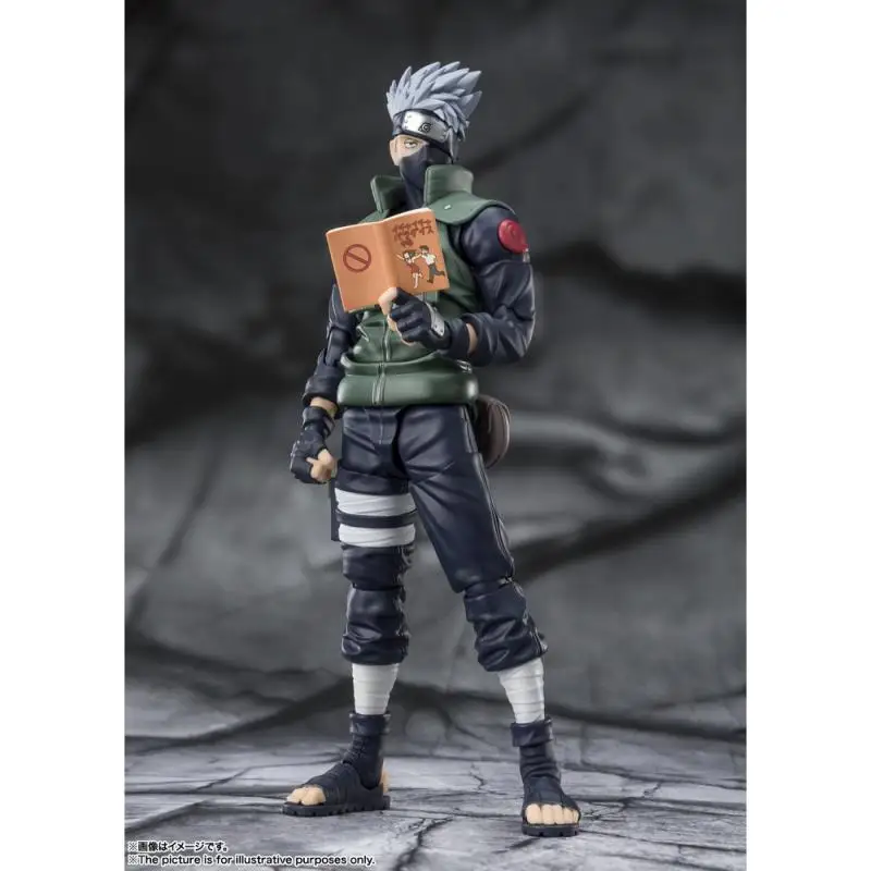 In Stock Original Bandai Shfiguarts Naruto The Fame Sharingan Hero Hatake Kakashi Figure Anime Action Genuine Model Toy Gift