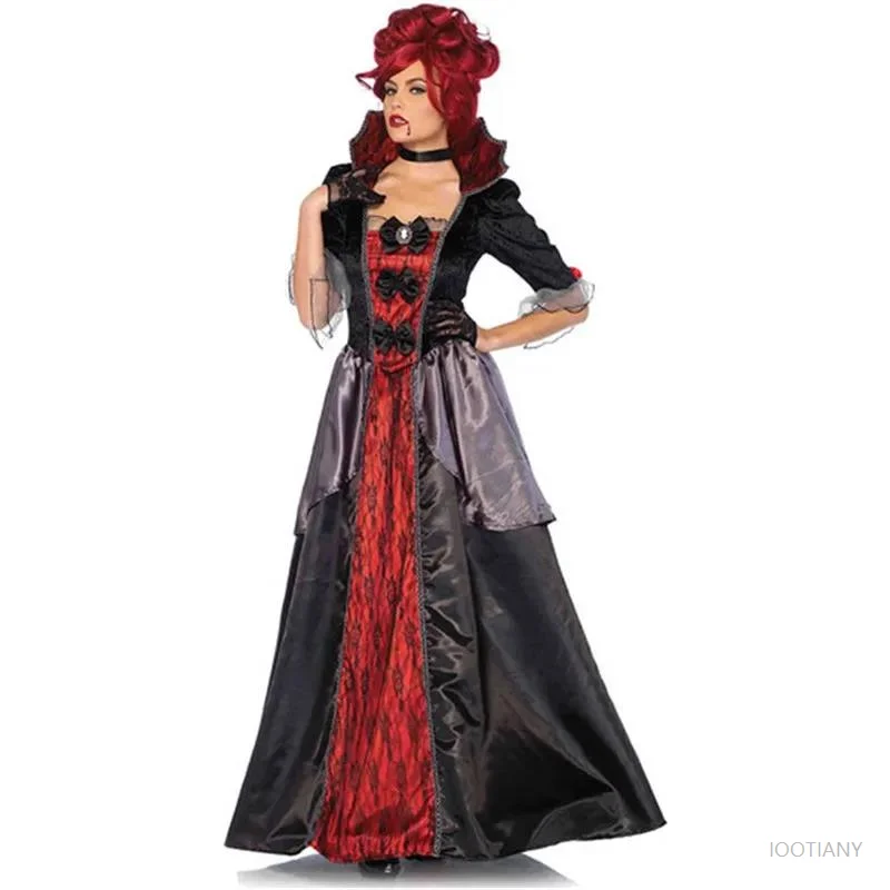 

Halloween Day of the Dead Horror Evil Vampire Cosplay Costume Purim Party Carnival Party Palace Zombie Ghost Bride Queen Dress