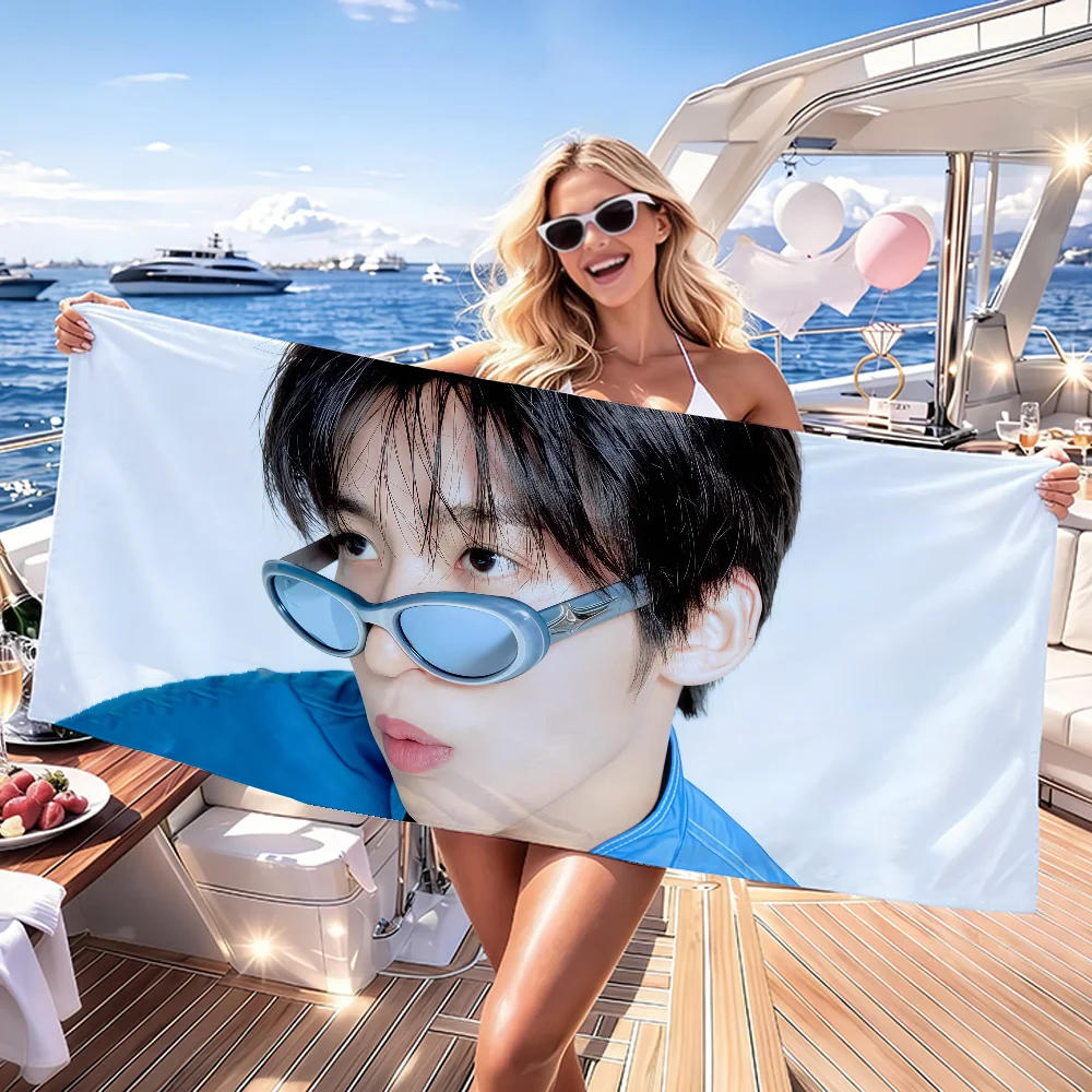 Singer R-Ren Meguro-M Towel Soft Lightweight Anti-Sand Large Beach Towel Quick-Drying Bath Sports Family